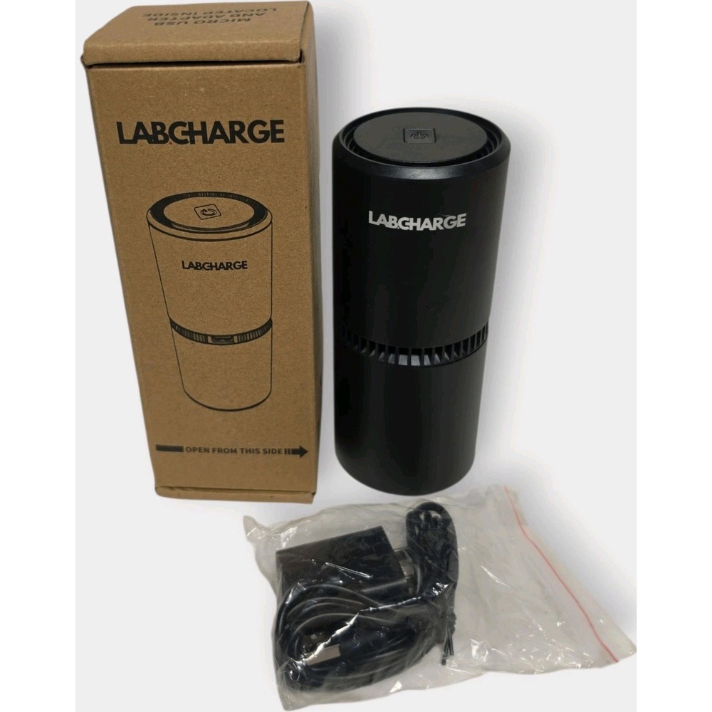 LabCharge Air Purifier, Ionic1611k,  Micro Input 5V 1000mA NEW OPEN BOX